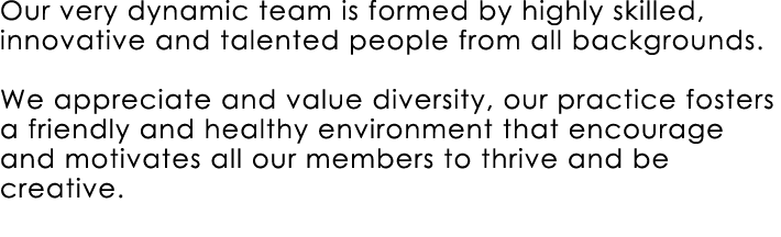 Our very dynamic team is formed by highly skilled, innovative and talented people from all backgrounds. We appreciate...