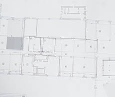 cropped view of african american architect near blueprint and smartphone with blank screen, banner